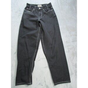 HUF Cromer Jeans Mens 28 (Fits 24x28) Black Relaxed Fit Straight Leg Baggy Y2K